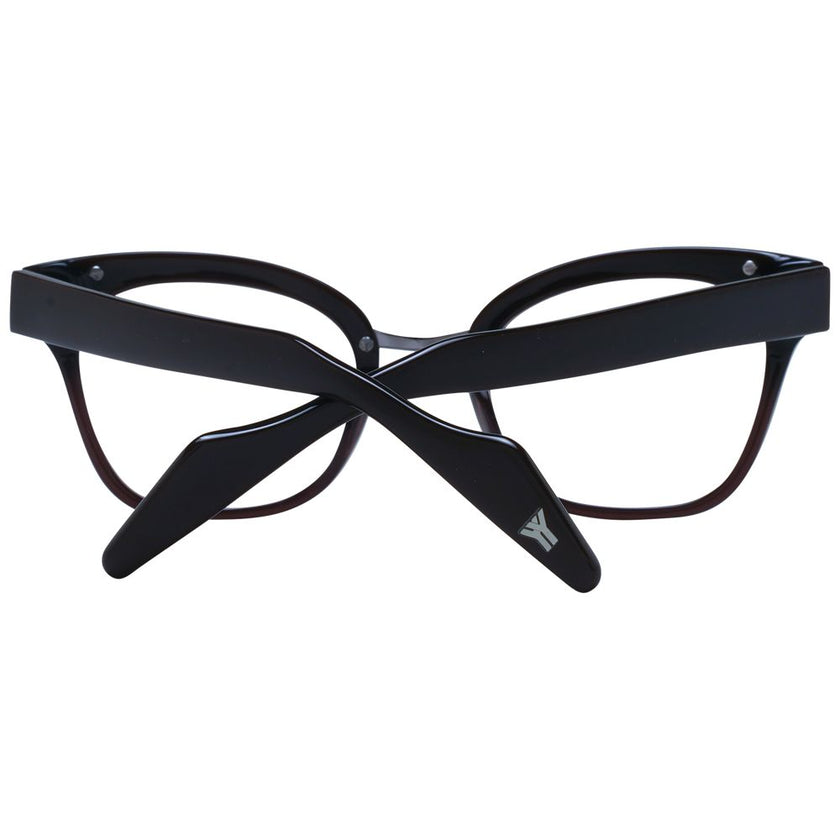 Yohji Yamamoto Brown Acetate Glasses (Frames) Yohji Yamamoto