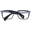 Yohji Yamamoto Black Unisex Glasses Frame Yohji Yamamoto