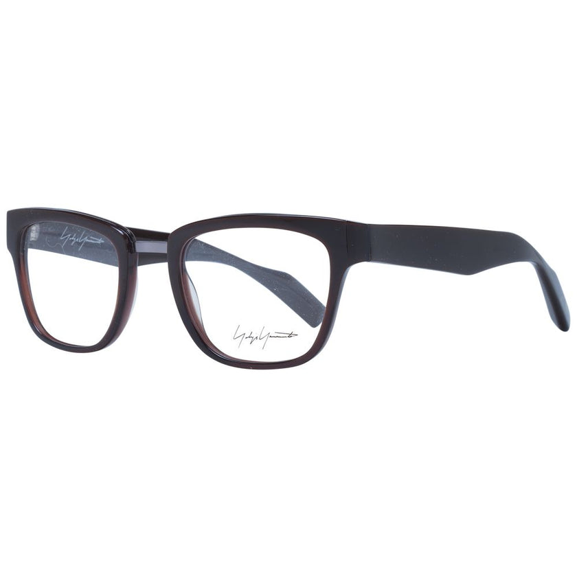 Yohji Yamamoto Brown Acetate Glasses (Frames) Yohji Yamamoto