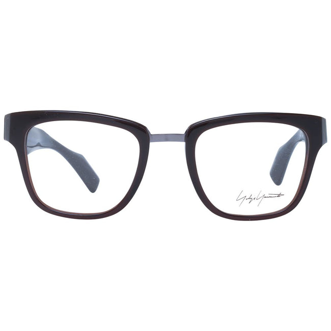 Yohji Yamamoto Brown Unisex Glasses Frame Yohji Yamamoto