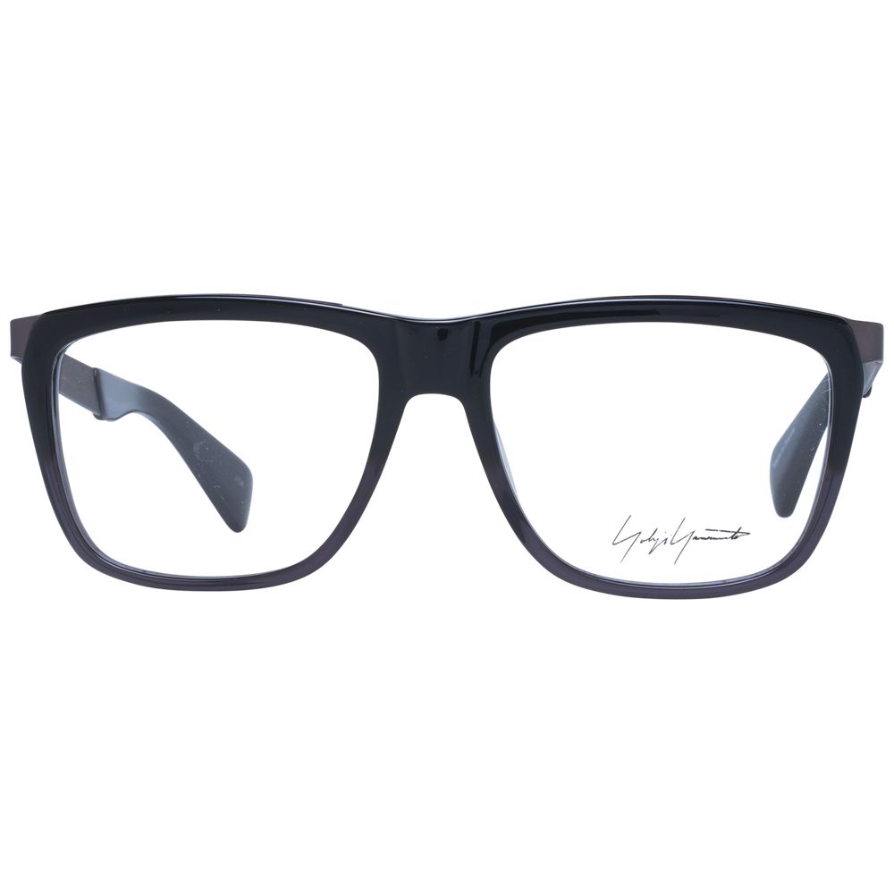 Yohji Yamamoto Black Unisex Glasses Frame Yohji Yamamoto