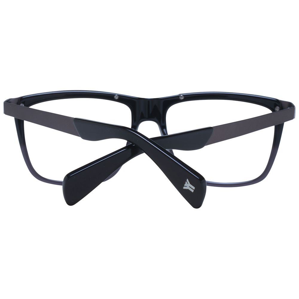 Yohji Yamamoto Black Unisex Glasses Frame Yohji Yamamoto
