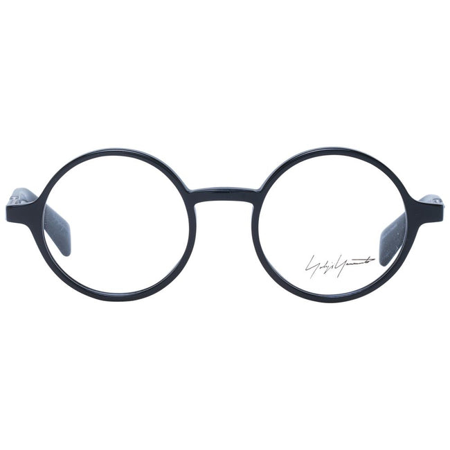 Yohji Yamamoto Black Unisex Glasses Frame Yohji Yamamoto