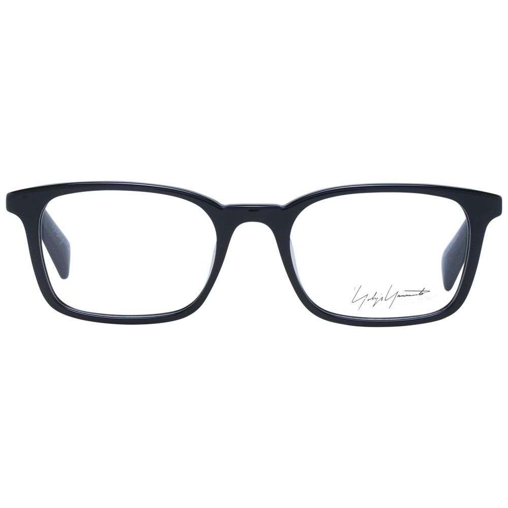 Yohji Yamamoto Black Unisex Glasses Frame Yohji Yamamoto