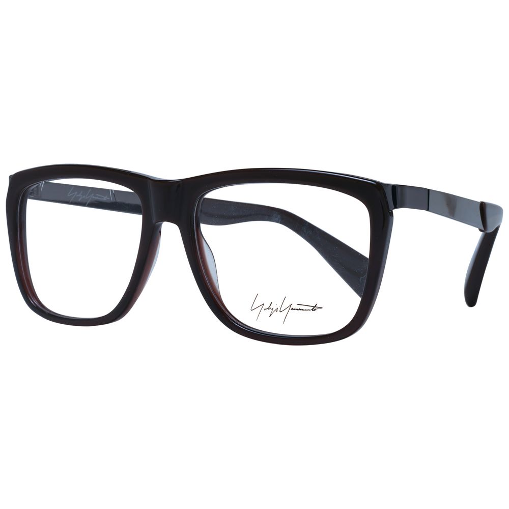 Yohji Yamamoto Brown Unisex Glasses Frame Yohji Yamamoto