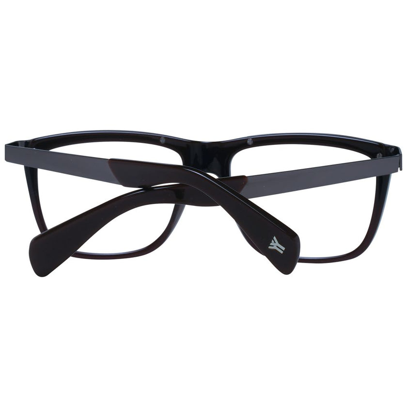Yohji Yamamoto Brown Acetate Glasses (Frames) Yohji Yamamoto