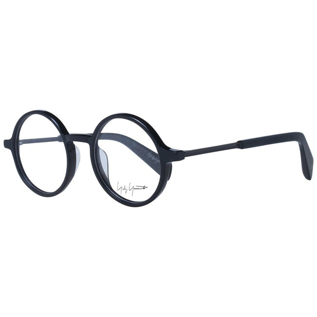 Yohji Yamamoto Black Unisex Glasses Frame Yohji Yamamoto