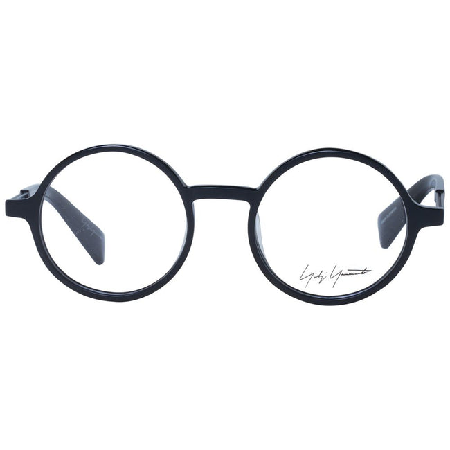 Yohji Yamamoto Black Unisex Glasses Frame Yohji Yamamoto
