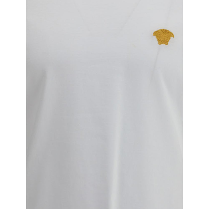 Versace White Cotton T-Shirt Versace
