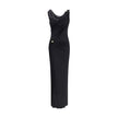 Versace Draped jersey long Dress Versace