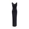 Versace Draped jersey long Dress Versace