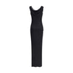 Versace Draped jersey long Dress Versace