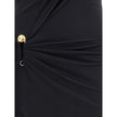 Versace Draped jersey long Dress Versace