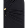 Versace Draped jersey long Dress Versace