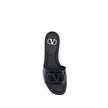 Valentino Garavani Patent leathe VLogo slide Sandals Valentino Garavani