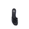 Valentino Garavani Patent leathe VLogo slide Sandals Valentino Garavani