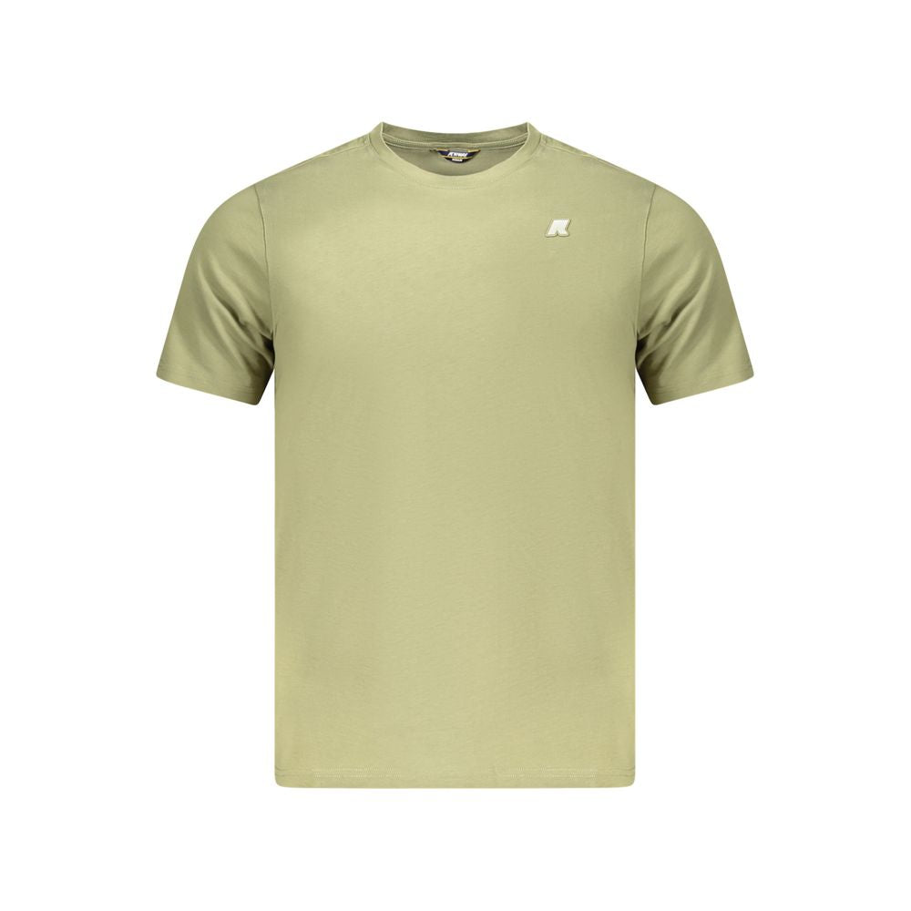 K-WAY Green Cotton Men T-Shirt K-WAY