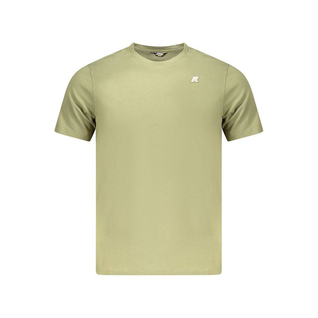 K-WAY Green Cotton Men T-Shirt K-WAY