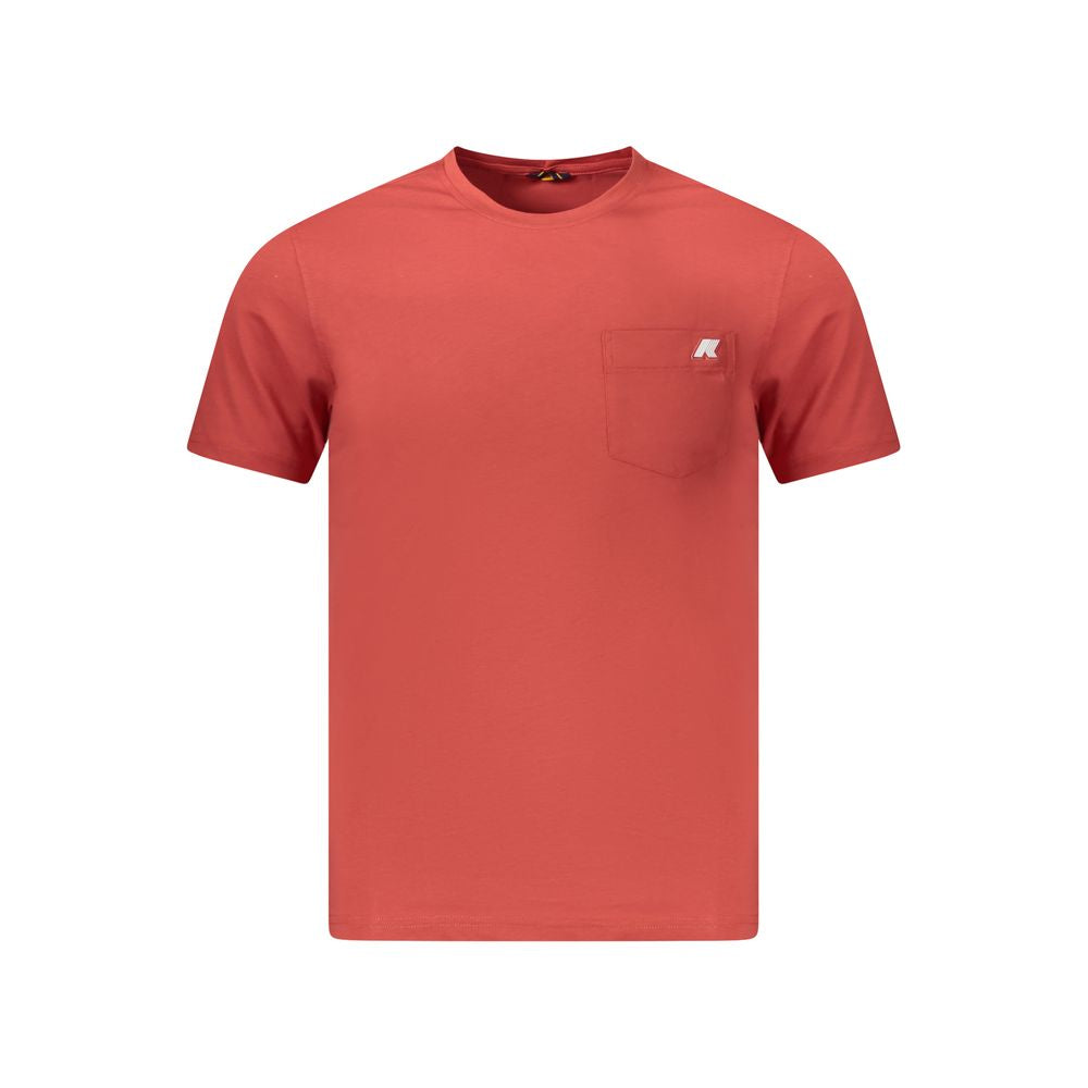 K-WAY Red Cotton Men T-Shirt K-WAY
