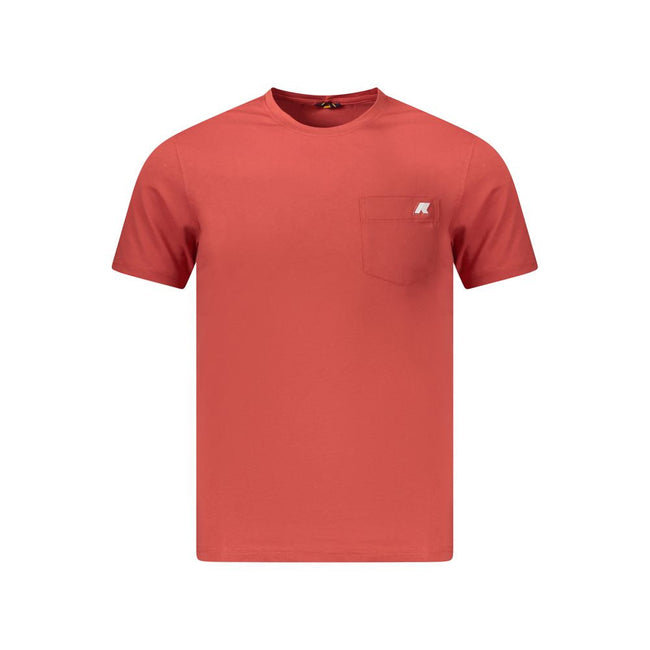 K-WAY Red Cotton Men T-Shirt K-WAY