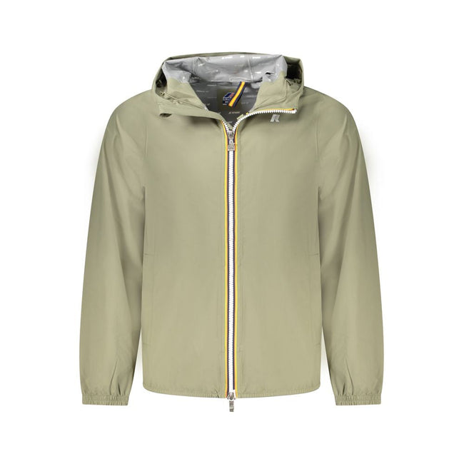 K-WAY Green Polyester Men Jacket K-WAY