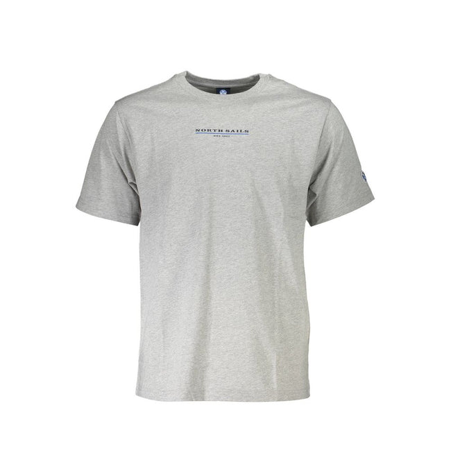 North Sails Gray Cotton T-Shirt North Sails