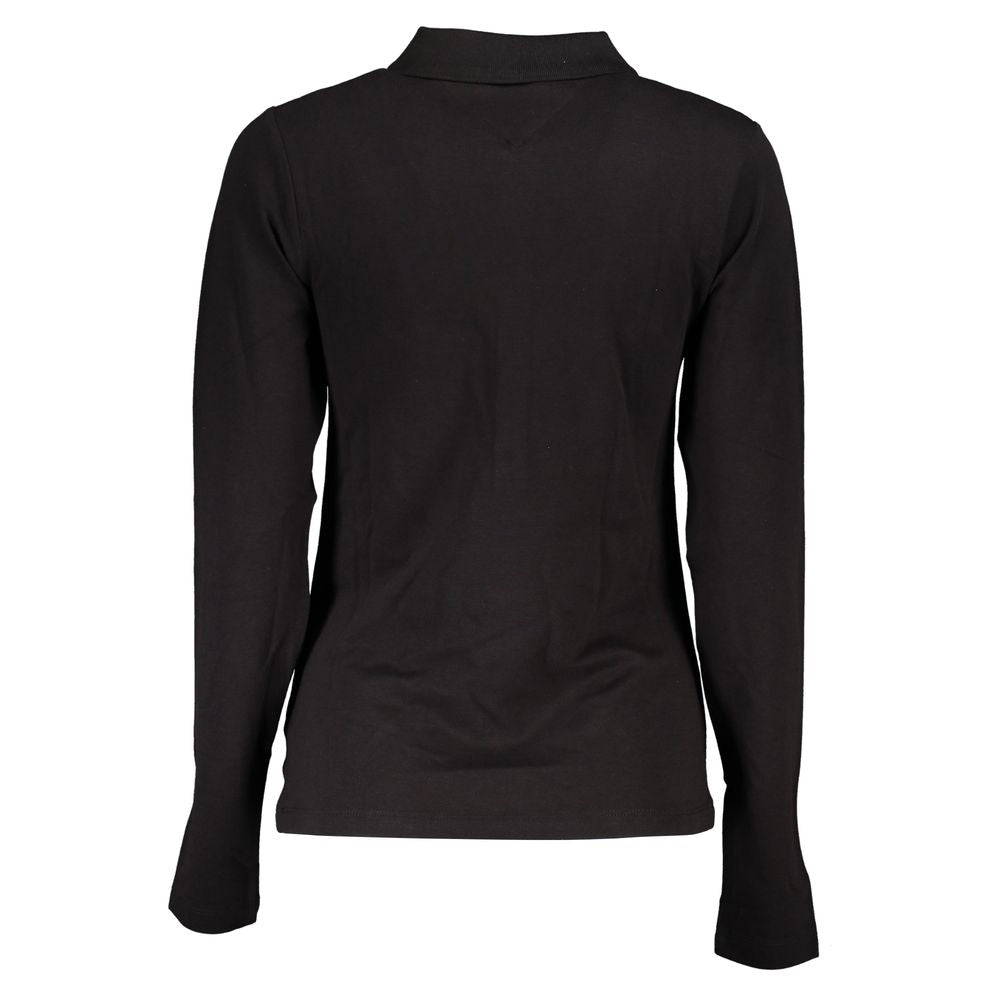 Tommy Hilfiger Black Cotton Polo Shirt Tommy Hilfiger