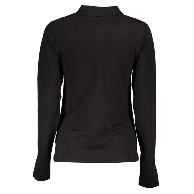 Tommy Hilfiger Black Cotton Polo Shirt Tommy Hilfiger