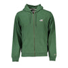 Tommy Hilfiger Green Cotton Men Sweater with Hood Tommy Hilfiger