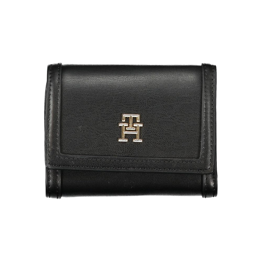 Tommy Hilfiger Nero Poliuretano Women Wallet Tommy Hilfiger