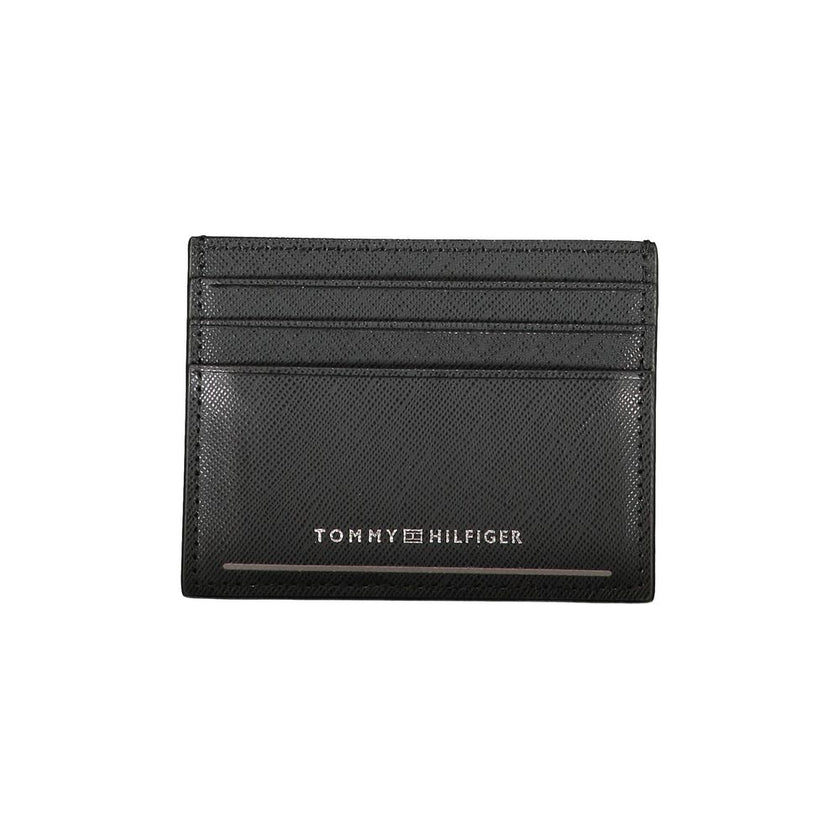 Tommy Hilfiger Black Leather Men Wallet Tommy Hilfiger