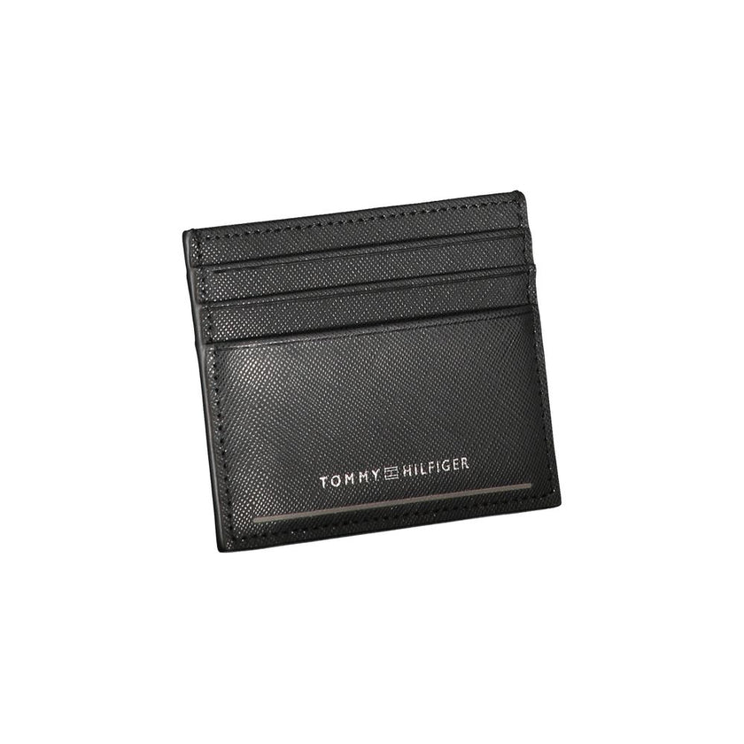 Tommy Hilfiger Black Leather Men Wallet Tommy Hilfiger