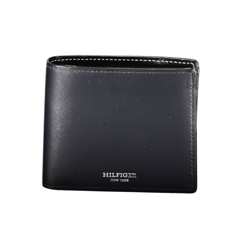 Tommy Hilfiger Blue Leather Men Wallet Tommy Hilfiger