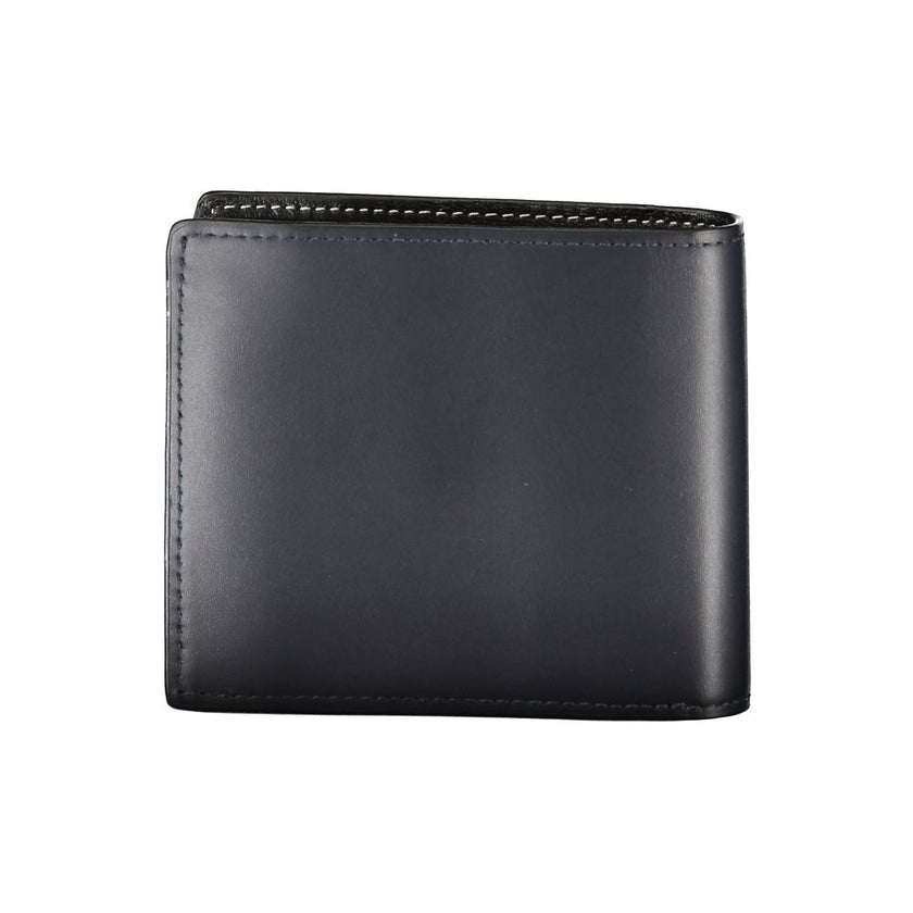 Tommy Hilfiger Blue Leather Men Wallet Tommy Hilfiger