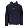 Tommy Hilfiger Blue Cotton Men Sweater with Hood Tommy Hilfiger