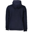 Tommy Hilfiger Blue Cotton Men Sweater with Hood Tommy Hilfiger