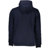 Tommy Hilfiger Blue Cotton Men Sweater with Hood Tommy Hilfiger