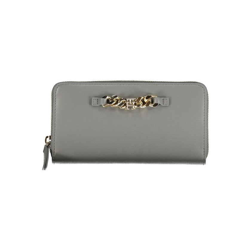 Tommy Hilfiger Grigio Polyurethane Woman Wallet Tommy Hilfiger