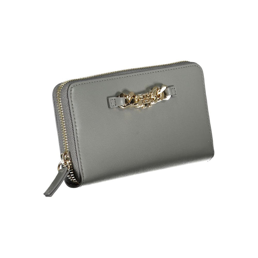 Tommy Hilfiger Grigio Polyurethane Woman Wallet Tommy Hilfiger