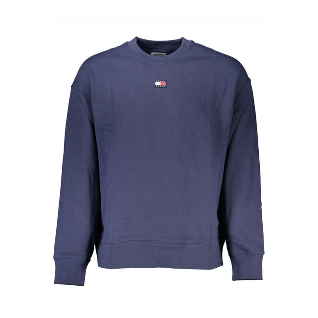 Tommy Hilfiger Blue Cotton Men Sweater Tommy Hilfiger