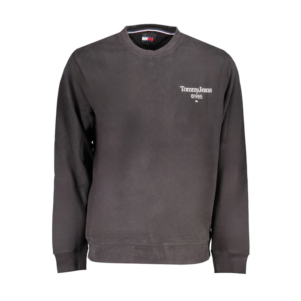 Tommy Hilfiger Black Cotton Men Sweater Tommy Hilfiger