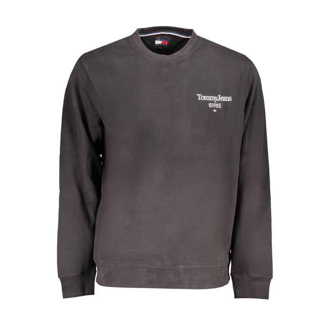 Tommy Hilfiger Black Cotton Men Sweater Tommy Hilfiger