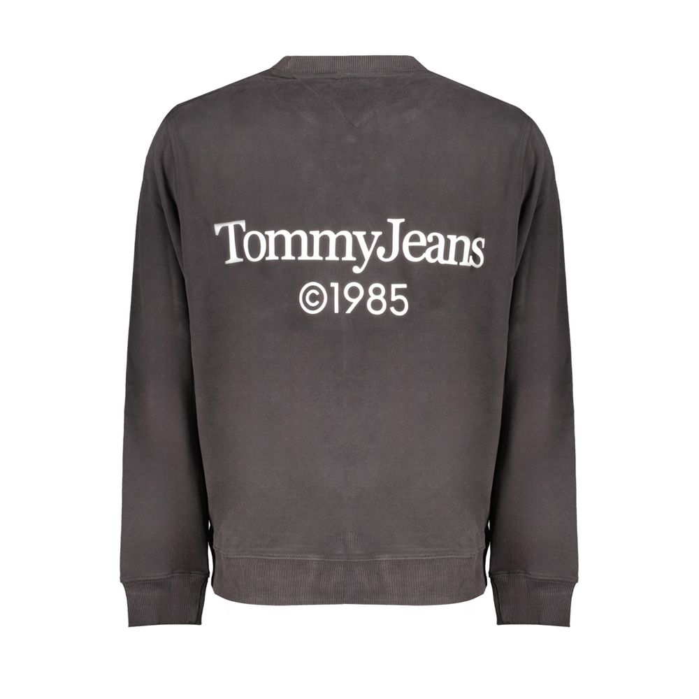 Tommy Hilfiger Black Cotton Men Sweater Tommy Hilfiger