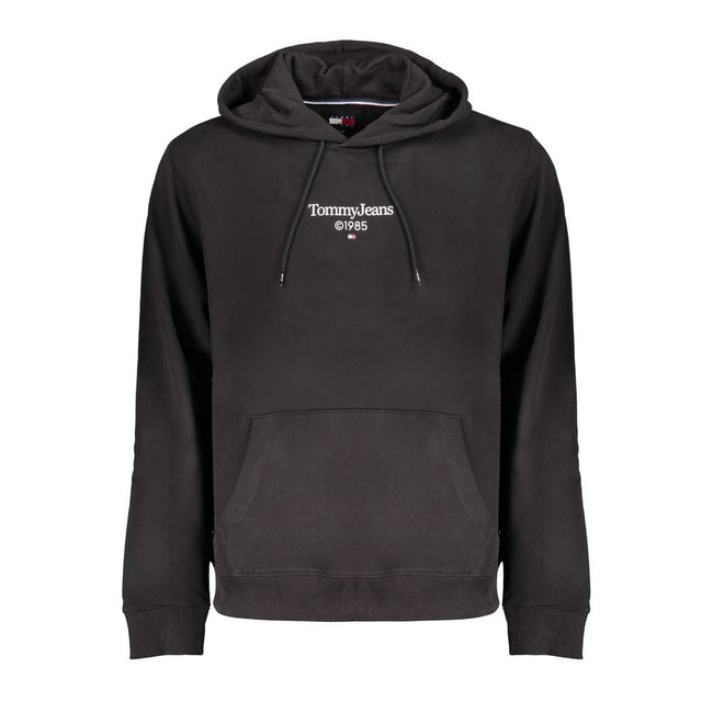 Tommy Hilfiger Black Cotton Men Sweater Tommy Hilfiger