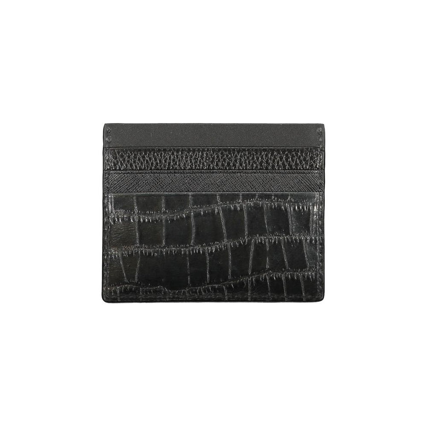 Tommy Hilfiger Black Leather Men Wallet Tommy Hilfiger