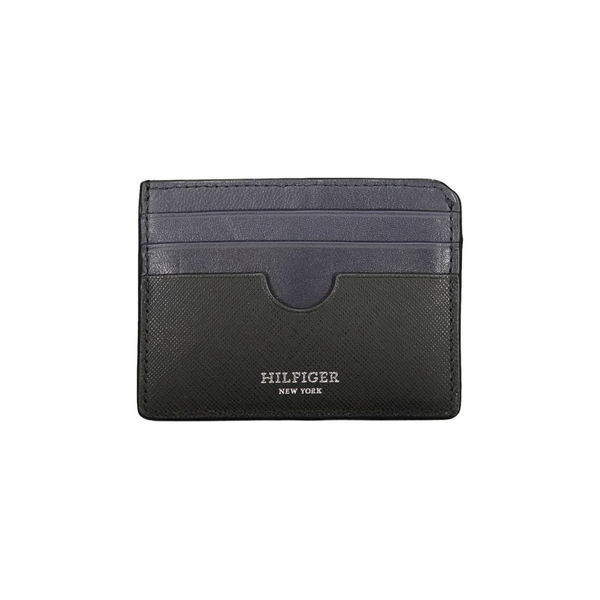 Tommy Hilfiger Black Leather Men Wallet Tommy Hilfiger