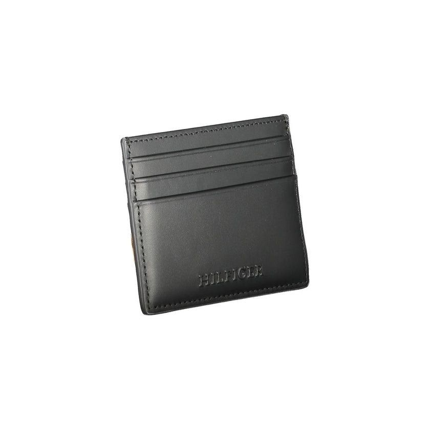 Tommy Hilfiger Black Leather Men Wallet Tommy Hilfiger