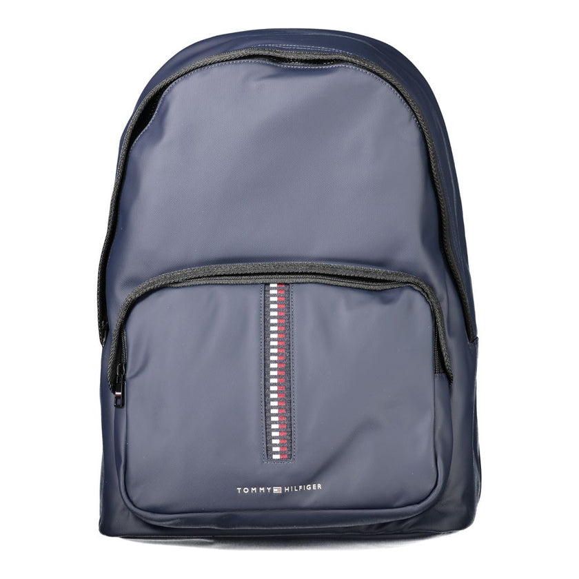 Tommy Hilfiger Blue Polyurethane Men's Backpack Tommy Hilfiger