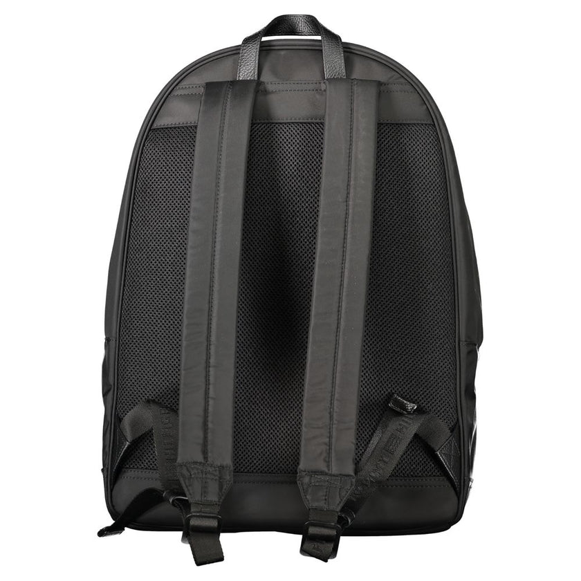 Tommy Hilfiger Black Polyester Men Backpack Tommy Hilfiger