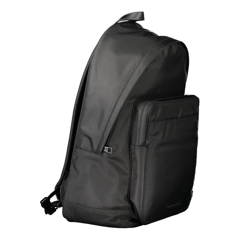 Tommy Hilfiger Black Polyester Men Backpack Tommy Hilfiger